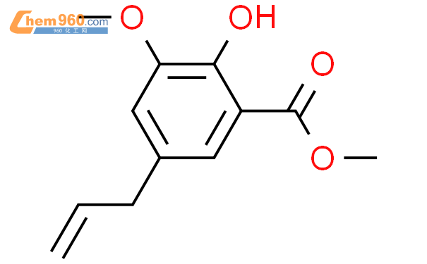 5-烯丙基-3-甲氧基水杨酸甲酯结构式图片|85614-43-3结构式图片