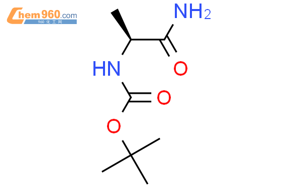Boc-L-丙氨酰胺结构式图片|85642-13-3结构式图片