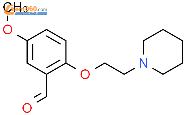5-methoxy-2-(2-(piperidin-1-yl)ethoxy)benzaldehyde