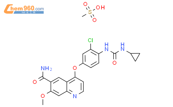 乐法替尼甲磺酸盐结构式图片|857890-39-2结构式图片