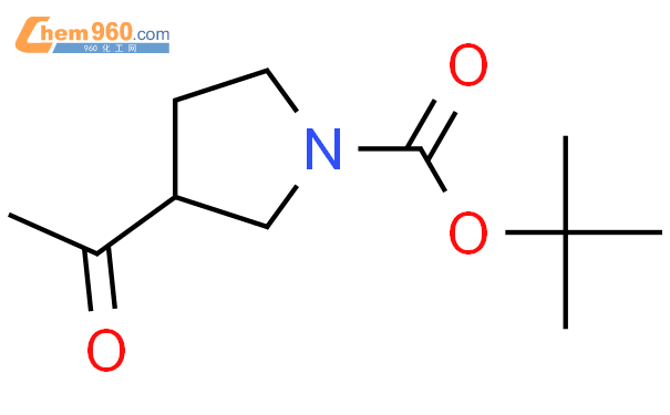 3-乙酰基吡咯烷-1-羧酸叔丁酯结构式图片|858643-95-5结构式图片