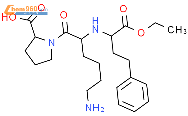 (2S)-1-[(2S)-6-amino-2-[[(2S)-1-ethoxy-1-oxo-4-phenylbutan-2-yl]amino]hexanoyl]pyrrolidine-2-carboxylic acid