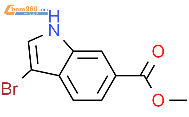 3-溴吲哚-6-甲酸甲酯结构式图片|860457-92-7结构式图片