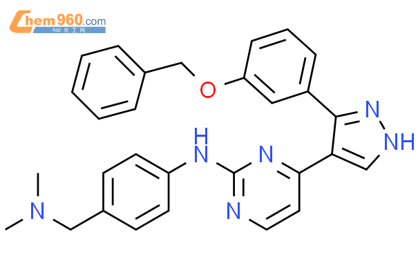 860629 84 1 2 Pyrimidinamine N 4 Dimethylamino Methyl Phenyl 4 3 3 Phenylmethoxy Phenyl