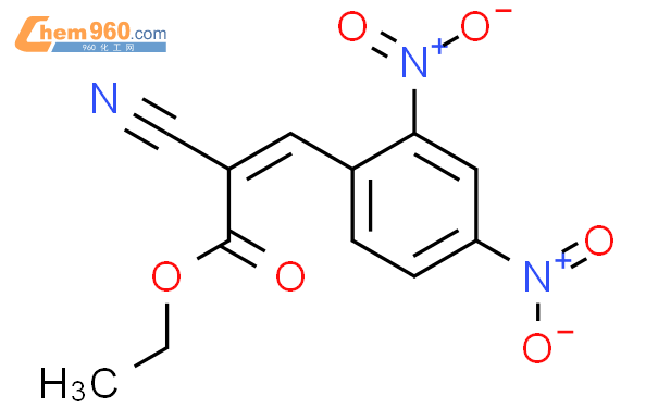 86268 51 1 2 PROPENOIC ACID 2 CYANO 3 2 4 DINITROPHENYL ETHYL ESTER化学式结构式分子式mol 960化工网