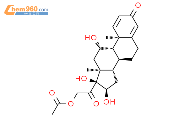 16alpha-羟基泼尼松龙醋酸酯结构式图片|86401-80-1结构式图片