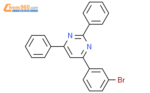 4-(3-溴苯基)-2,6-二苯基嘧啶结构式图片|864377-28-6结构式图片