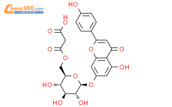 芹菜素7-O-(6”-O-丙二酸单酰)-β-D-葡萄糖苷