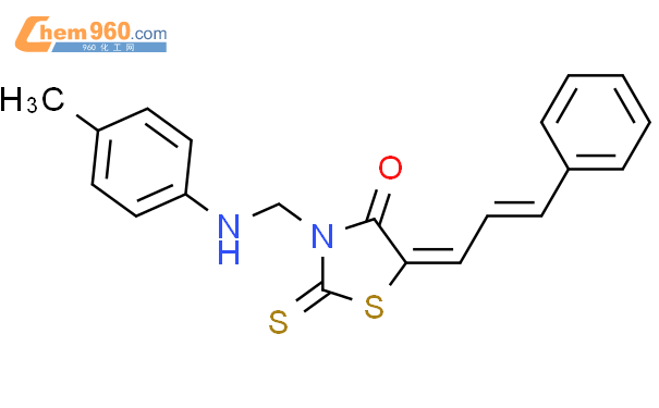 86650 10 4 4 Thiazolidinone 3 4 Methylphenyl Amino Methyl 5 3 Phenyl 2 Propen 1 Ylidene 2