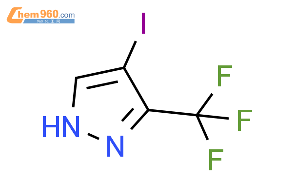 4-碘-3-(三氟甲基)-1H-吡唑结构式图片|866638-72-4结构式图片