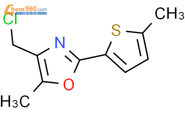 202595 63 9 4 Chloromethyl 5 Methyl 2 Thiophen 2 Yl Oxazolecas号 202595 63 9 4 Chloromethyl