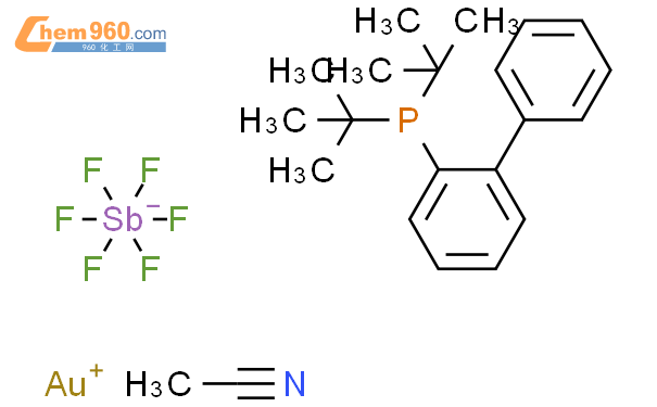 (乙腈)[(2-联苯)二叔丁基膦]六氟锑酸金(I)