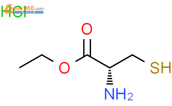 L-盐酸半胱氨酸乙酯结构式图片|868-59-7结构式图片
