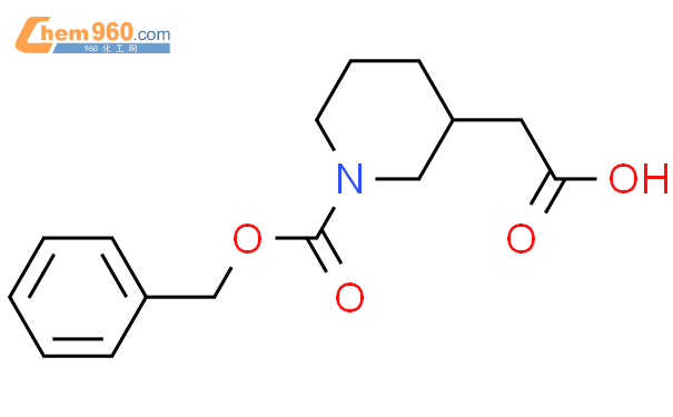 1-CBZ-3-哌啶乙酸结构式图片|86827-10-3结构式图片