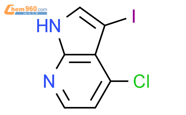 4-氯-3-碘-1H-吡咯并[2,3-b]吡啶结构式图片|869335-73-9结构式图片
