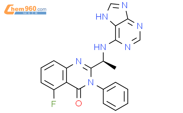 5-氟-3-苯基-2-[(1S)-1-(1H-嘌呤-6-基氨基)乙基]-4(3H)-喹唑啉酮
