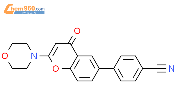 870296 93 8 Benzonitrile 4 2 4 morpholinyl 4 oxo 4H 1 benzopyran 6 yl 化学式结构式分子式mol 960化工网