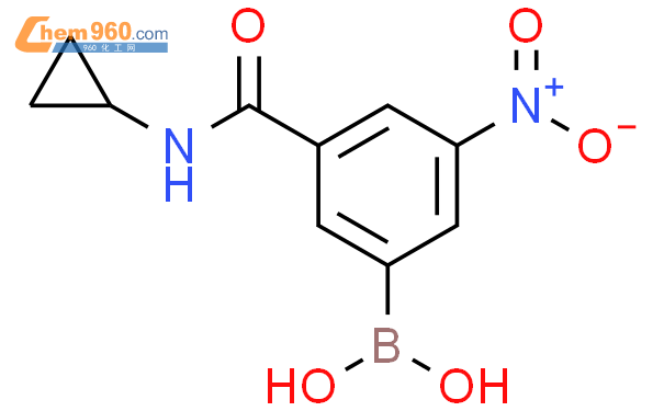 3-环丙基氨甲酰基-5-硝基苯硼酸结构式图片|871332-86-4结构式图片