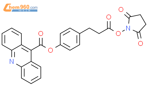 4-[3-[(2,5-二氧代-1-吡咯烷基)氧基]-3-氧代丙基]苯基 9-吖啶羧酸酯
