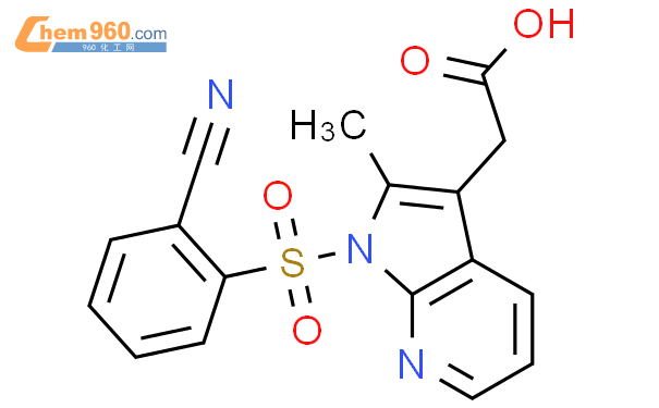 872364 20 0 1 2 Cyanophenyl Sulfonyl 2 Methyl 1H Pyrrolo 2 3 B