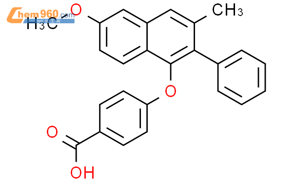 872548 87 3benzoic Acid 4 6 Methoxy 3 Methyl 2 Phenyl 1 Naphthalenyloxy Cas号872548 87 3 