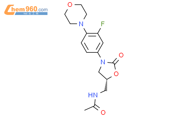 Acetamide, N-[[(5R)-3-[3-fluoro-4-(4-morpholinyl)phenyl]-2-oxo-5-oxazolidinyl]methyl ]-