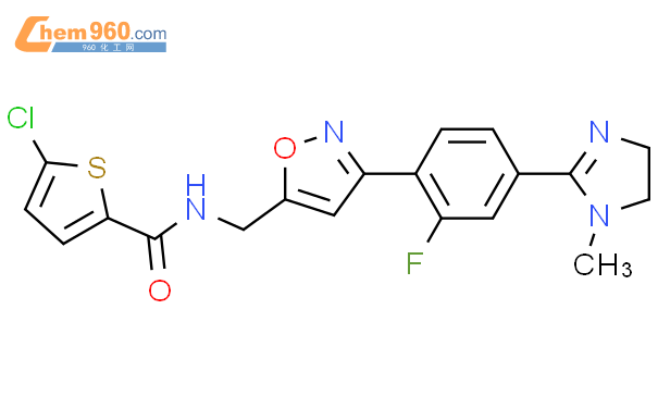 873004 87 6 2 Thiophenecarboxamide 5 Chloro N 3 4 4 5 Dihydro 1 Methyl 1H Imidazol 2 Yl 2