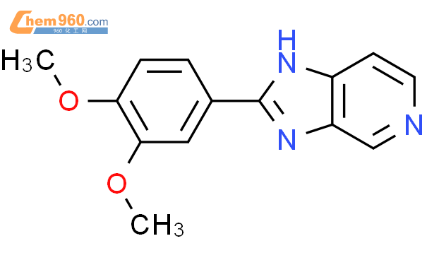 87359-19-1,1H-Imidazo[4,5-c]pyridine, 2-(3,4-dimethoxyphenyl)-化学式、结构式 ...