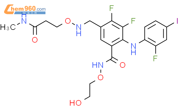 Benzamide Difluoro Fluoro Iodophenyl Amino N Hydroxyethoxy