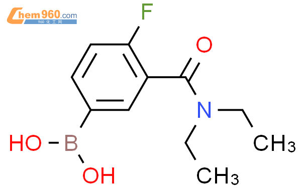 3-(二乙基氨基甲酰)-4-氟苯硼酸结构式图片|874219-28-0结构式图片
