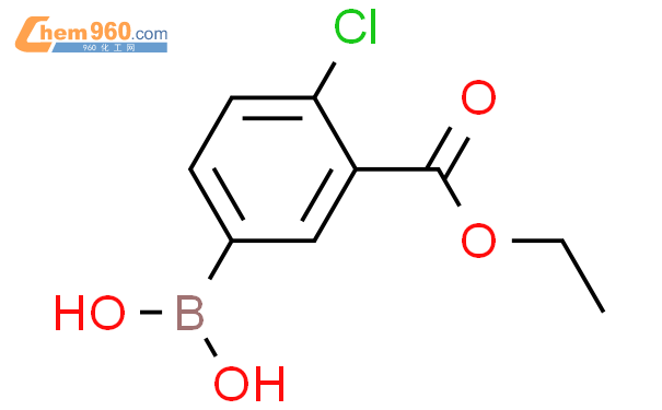 4-氯-3-(乙氧羰基)苯硼酸结构式图片|874219-46-2结构式图片