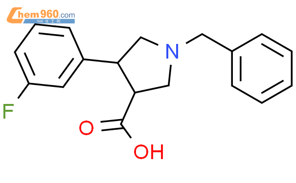 1-BENZYL-4-(3-FLUORO-PHENYL)-PYRROLIDINE-3-CARBOXYLIC ACID