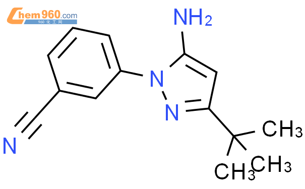 3-(3-tert-butyl-5-amino-1H-pyrazol-1-yl)benzonitrile