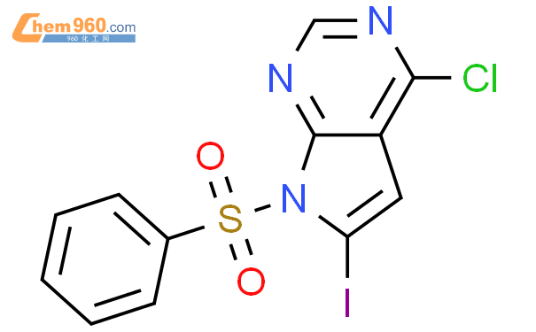 7-(苯磺酰基)-4-氯-6-碘-7H-吡咯并[2,3-d]嘧啶