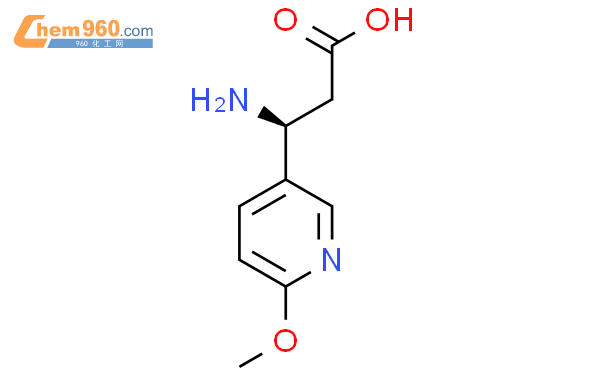 (S)-3-氨基-3-(6-甲氧基-3-吡啶)-丙酸结构式图片|877119-70-5结构式图片
