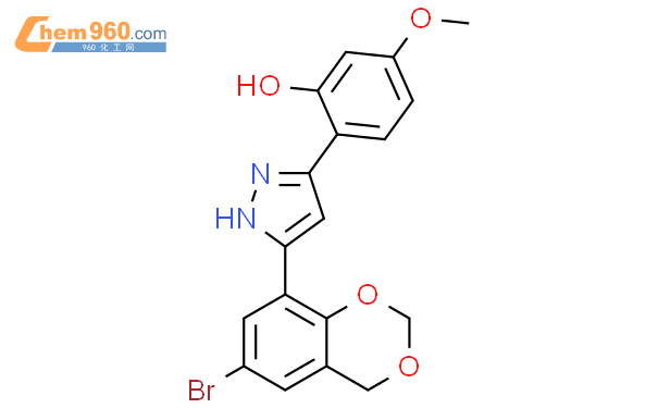 Bromo H Benzodioxin Yl H Pyrazol Yl Methoxyphenolcas