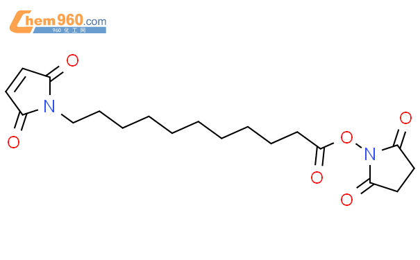 11-(马来酰亚胺基)十一烷酸琥珀酰亚胺酯结构式图片|87981-04-2结构式图片