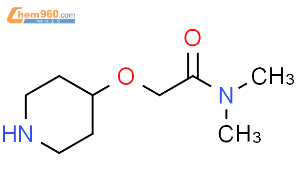 880361 97 7 N N 二甲基 2 哌啶 4 基氧 乙酰胺化学式、结构式、分子式、mol、smiles 960化工网