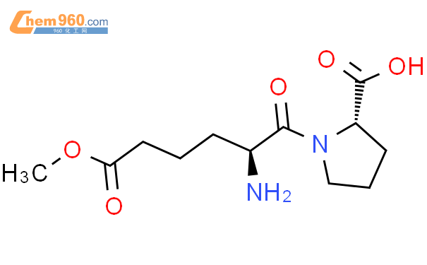 88070-86-4,L-Proline, 1-(6-methoxy-6-oxonorleucyl)-化学式、结构式、分子式、mol – 960化工网