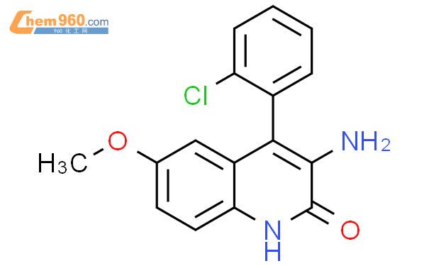 880875 91 2 2 1H Quinolinone 3 amino 4 2 chlorophenyl 6 methoxy CAS号 880875 91 2 2 1H