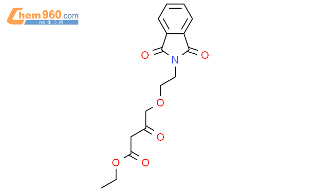 乙基-4-(2-邻苯二甲酰亚胺基乙氧基)乙酰乙酸乙酯结构式图片|88150-75-8结构式图片