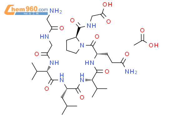 acetic acid,2-[[(2S)-1-[(2S)-5-amino-2-[[(2S)-2-[[(2S)-2-[[(2S)-2-[[2-[(2-aminoacetyl)amino]acetyl]amino]-3-methylbutanoyl]amino]-4-methylpentanoyl]amino]-3-methylbutanoyl]amino]-5-oxopentan