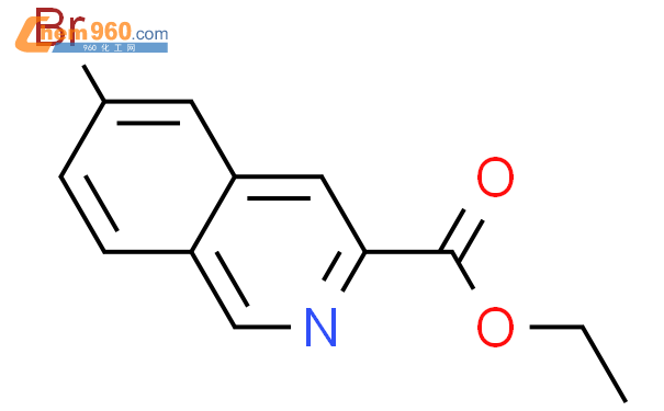 6-溴异喹啉-3-羧酸乙酯结构式图片|882679-56-3结构式图片