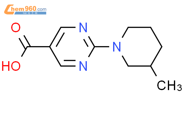 883543 69 9 2 3 Methyl piperidin 1 yl pyrimidine 5 carboxylic acidCAS号 883543 69 9 2 3 Methyl