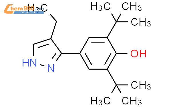 88408 48 4 Phenol 2 6 Bis 1 1 Dimethylethyl 4 4 Ethyl 1H Pyrazol 3