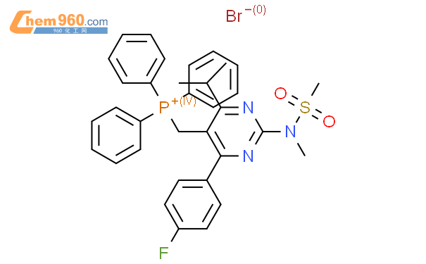 4-(4-氟苯基)-6-异丙基-2-(N-甲基-N-甲磺酰氨基)嘧啶-5-甲基三苯基鏻溴化物