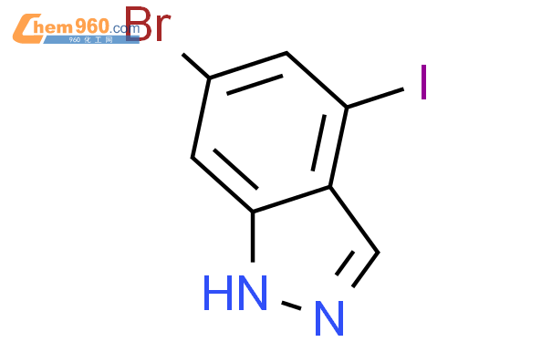 6-溴-4-碘-1H-吲唑结构式图片|885519-41-5结构式图片