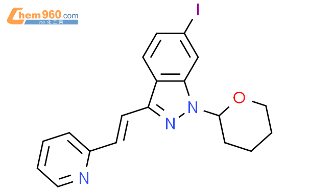 (E)-6-碘-3-[2-(吡啶-2-基)乙烯基]-1-(四氢-2H-吡喃-2-基)-1H-吲唑