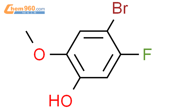 4-溴-5-氟-2-甲氧基苯酚结构式图片|886510-25-4结构式图片