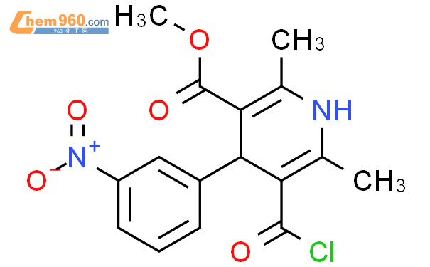 1,4-二氢-2,6-二甲基-3-甲氧基羰基-4-(3-硝基苯基)-吡啶-5-羧酸氯